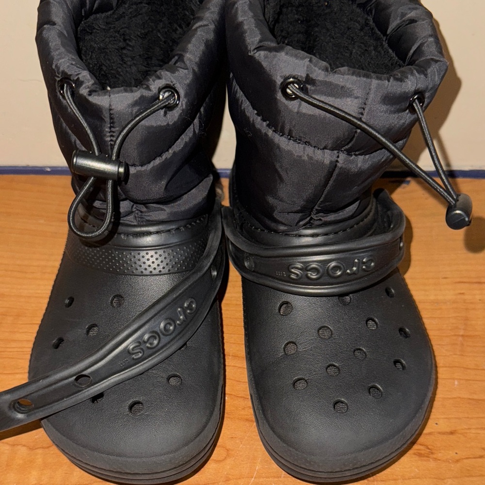 Kids Black Winter Boots - Picture 7 of 7